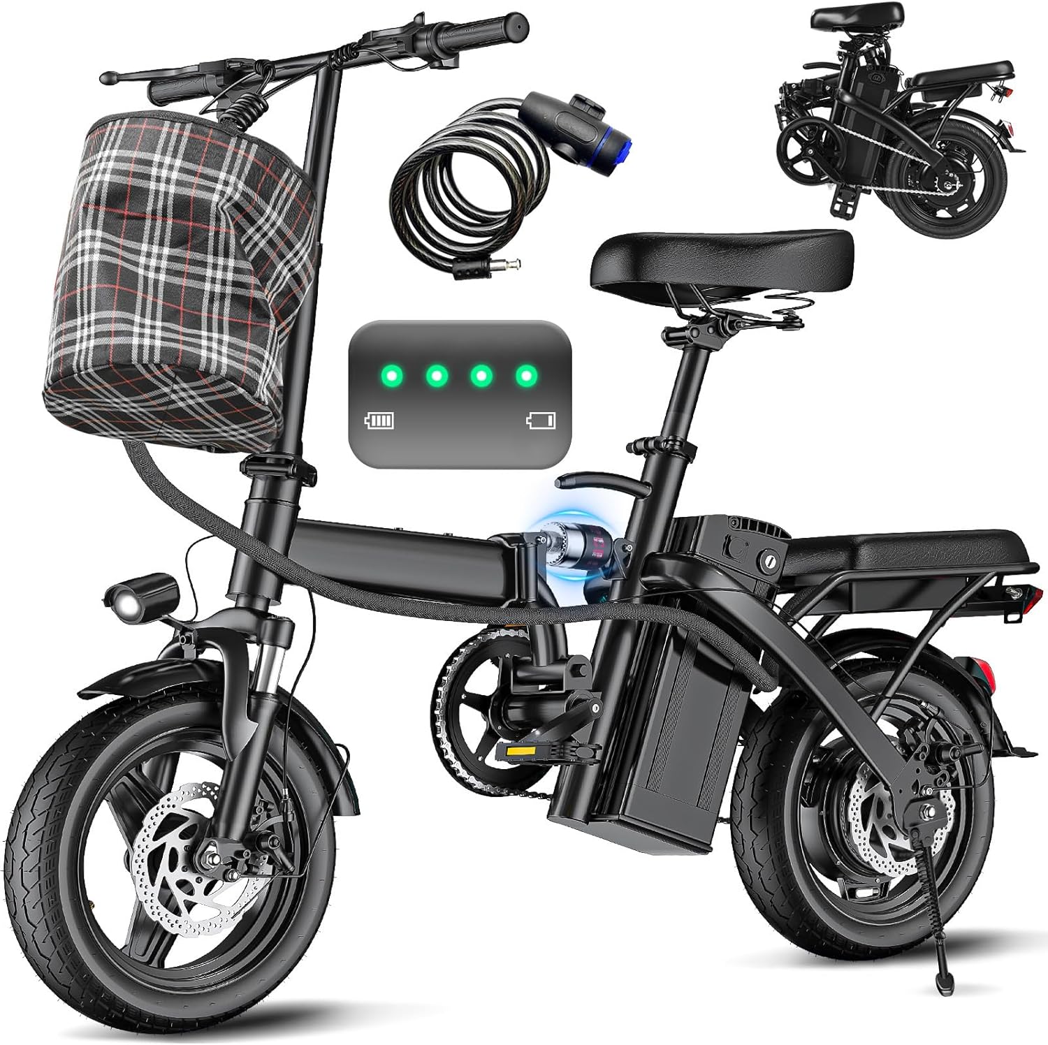 560W Compact Foldable E-Bike