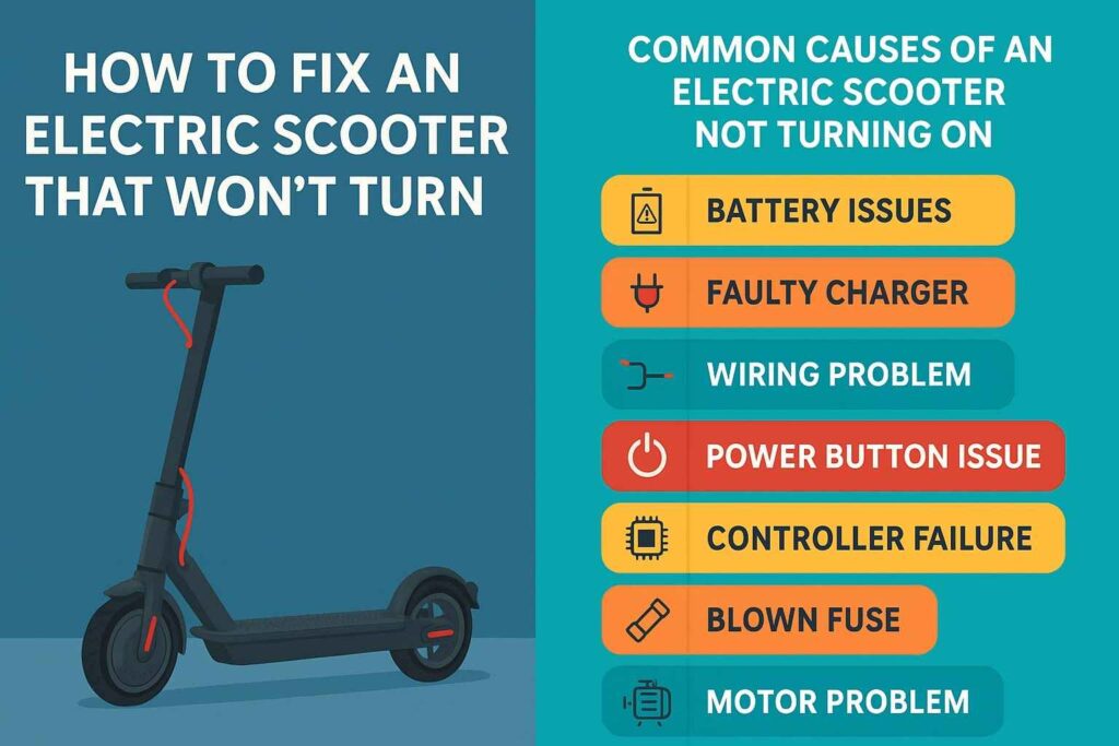 How to Fix an Electric Scooter That Won’t Turn On