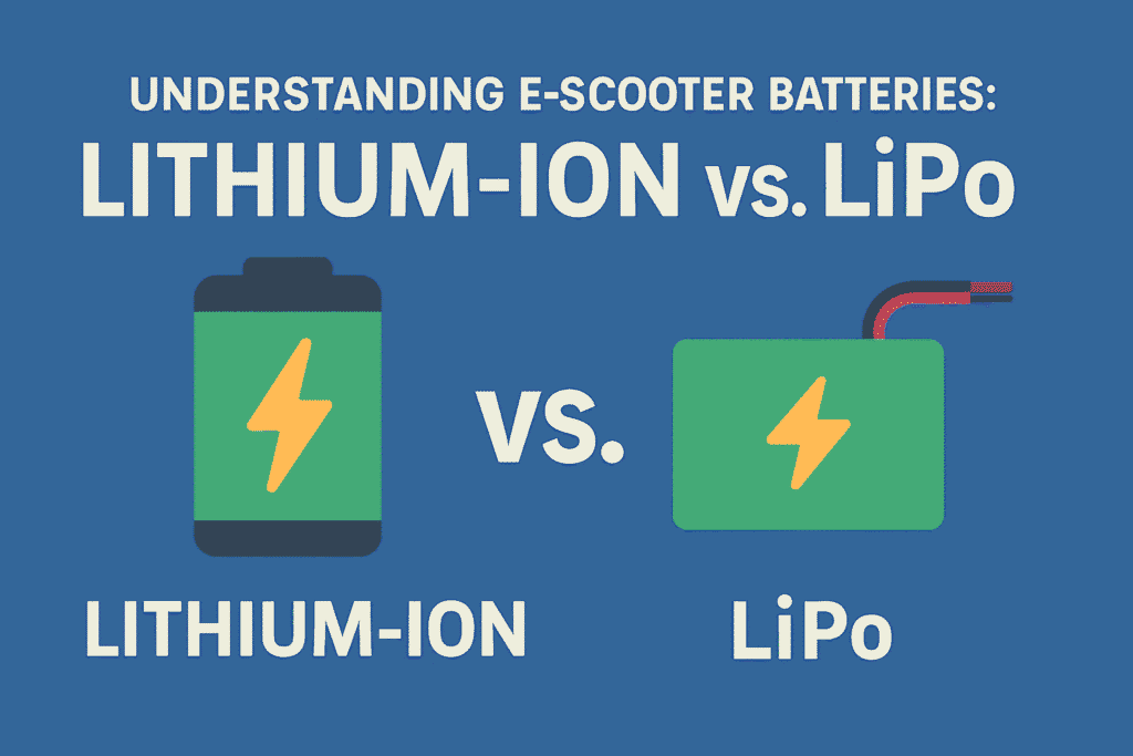 Understanding E-Scooter Batteries Lithium-ion vs. LiPo, and What It Means for You